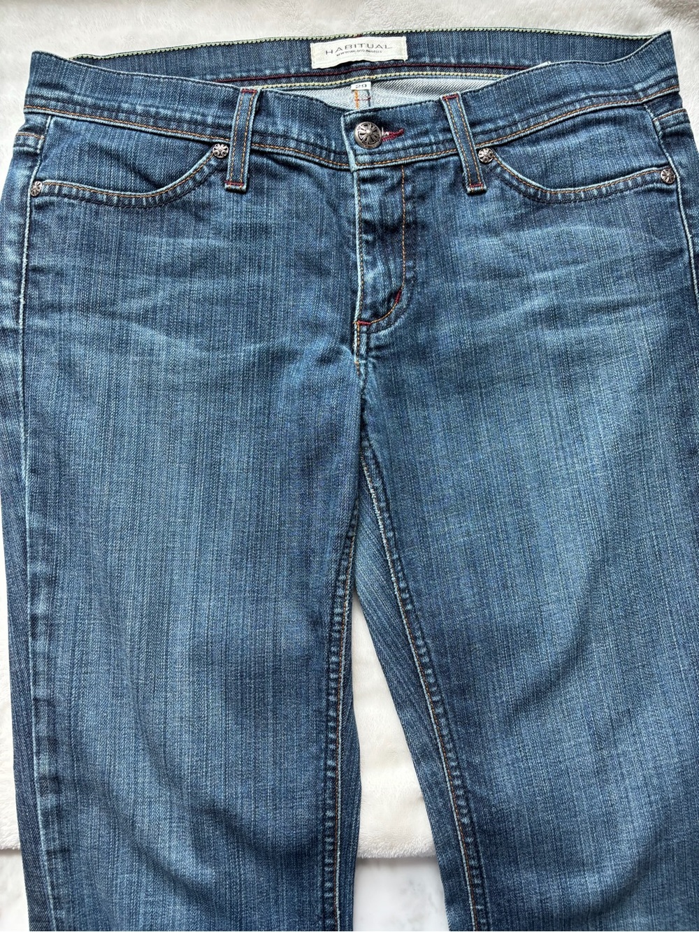 Habitual Mid-Blue Straight Leg Jeans